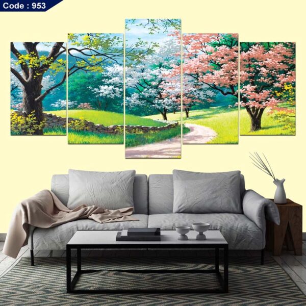 5 panel wall canvas