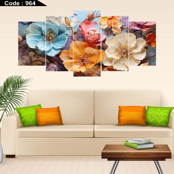 5 panel wall canvas