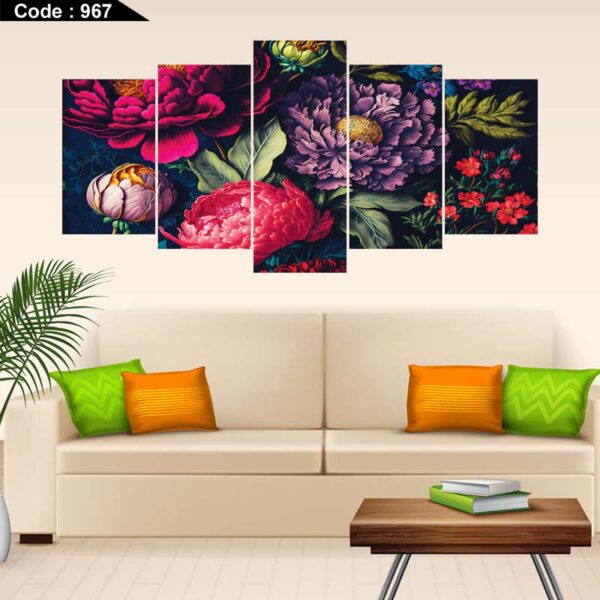 5 panel wall canvas